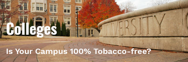 Is your campus 100 percent tobacco-free