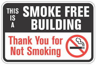 This is a smoke free building. Thank you for not smoking