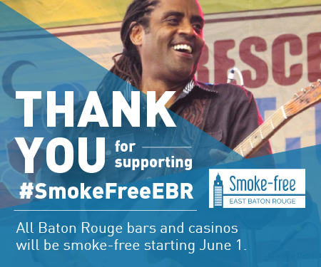 Thank you ad for smokefree East Baton Rouge ordinance