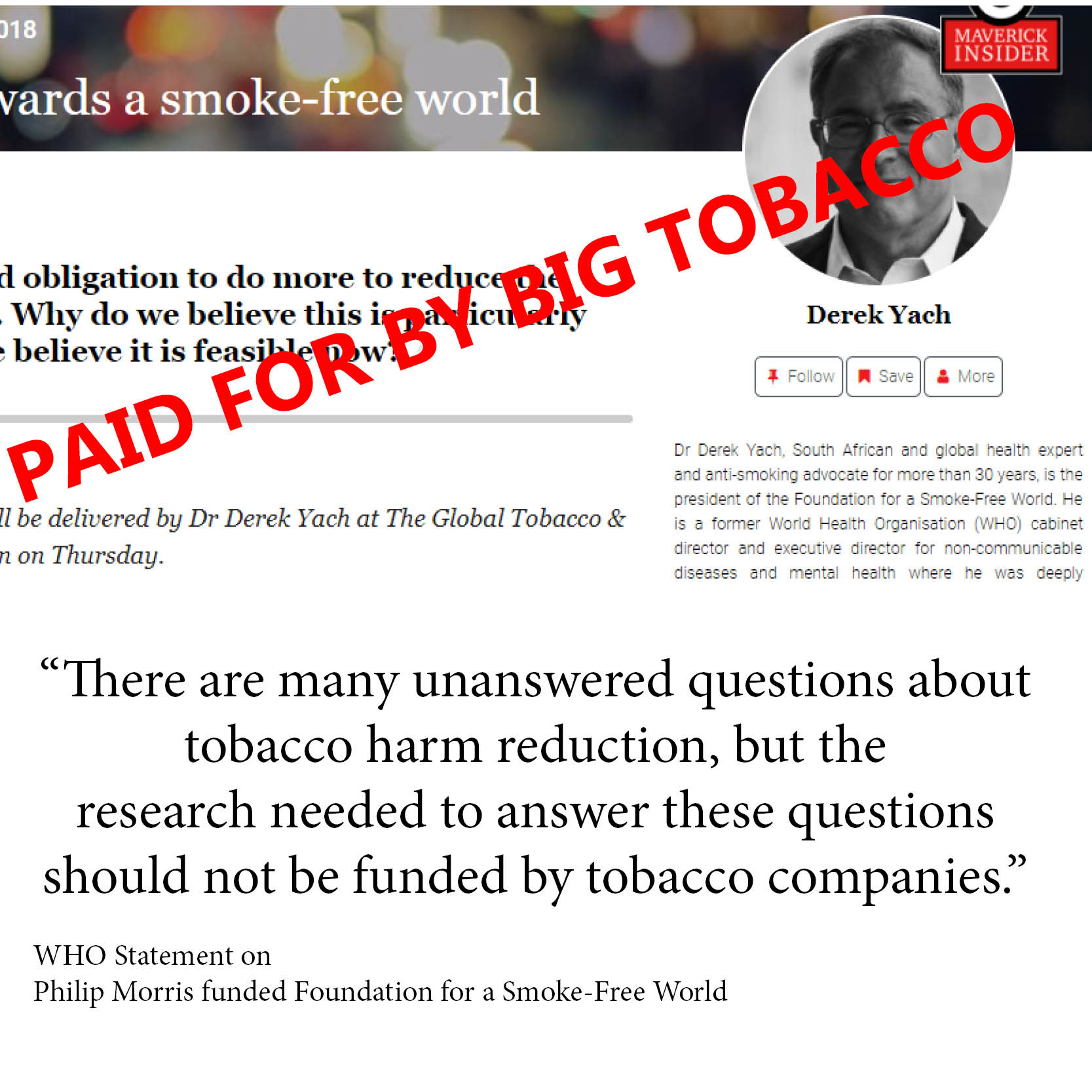 Philip Morris Appropriates the term Smokefree