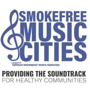 Smokefree Music Cities logo