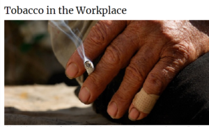 NIOSH tobacco in the workplace