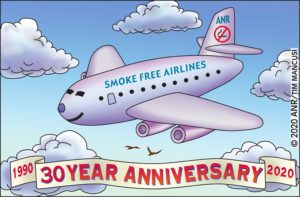 Smokefree airlines 30 year anniversary
