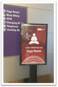 yoga room sign