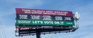 Atlantic City Billboard Calls for Vote on Casino Smoking Loophole