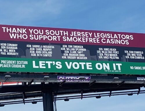New Atlantic City Billboard Urges Leadership to Hold Vote on Bills to Close Casino Smoking Loophole