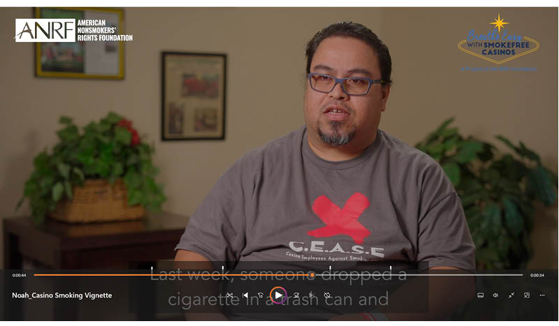 Real Deal videos tell plight of casinos workers who work in secondhand smoke