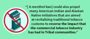 Menthol tobacco and Tribal Health