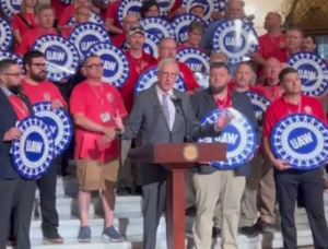 PA Rep. Dan Frankel with UAW and CEASE - to end smoking in casinos