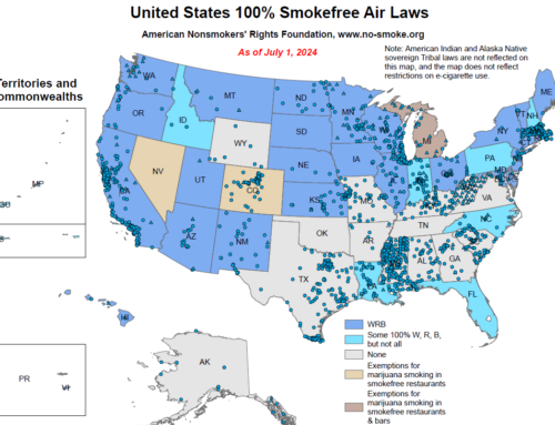 SMOKEFREE LISTS AND MAPS– August 7, 2024