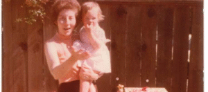 First group of volunteers and advocates included Ann Williamson, here holding Becky Moder