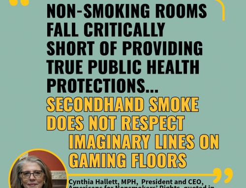 Cynthia Hallett in CDC Gaming: Recent Smokefree Half-Measures Are a Step Forward, But Still “Fall Critically Short”