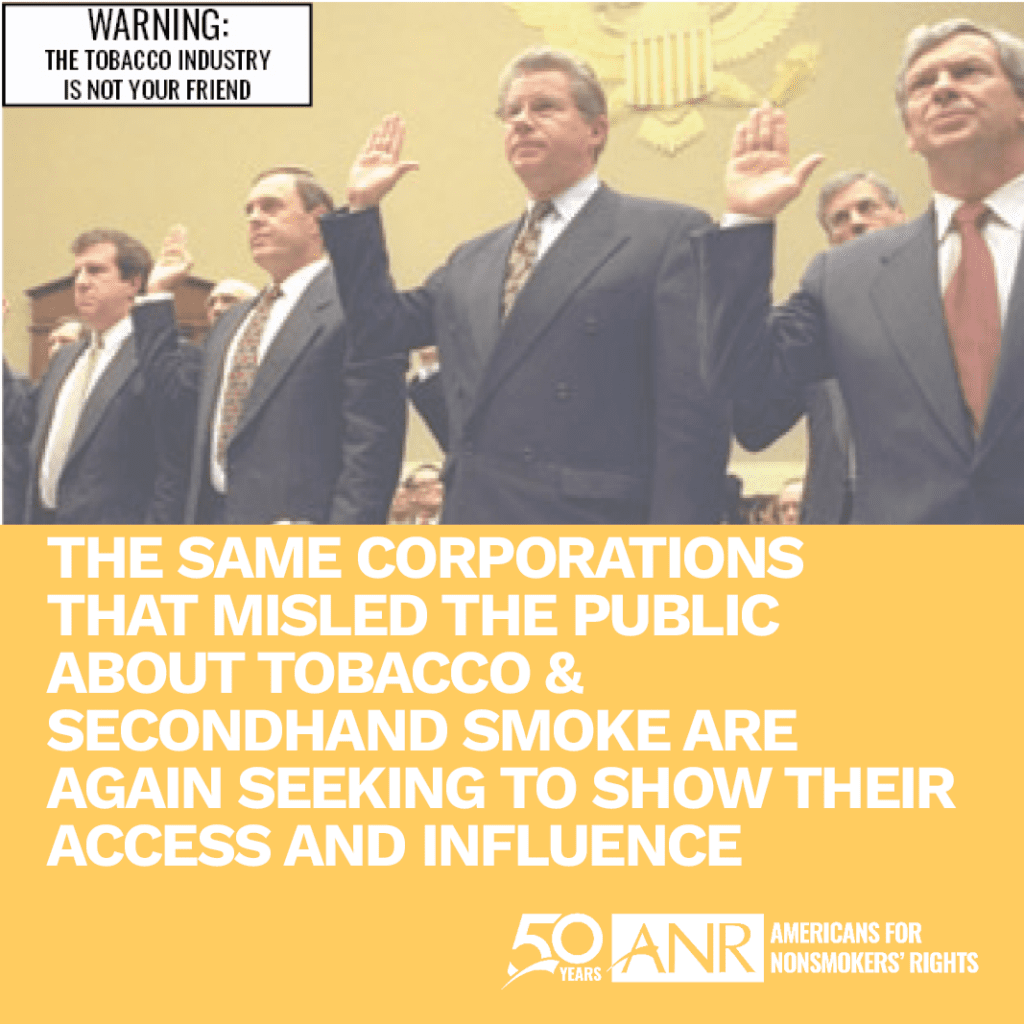 BIG TOBACCO’S TICKET TO THE WHITE HOUSE